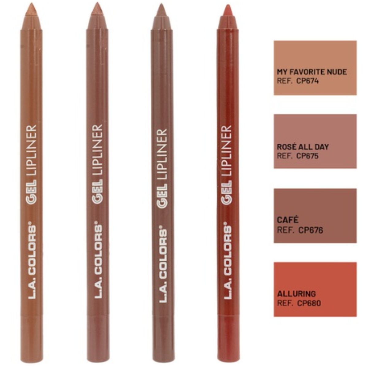L.a. Colors Gel Lipliner Cafe Cp676